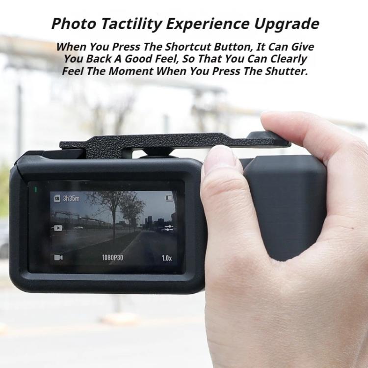 Street Vlogging Handle For DJI Osmo Action 5 Pro / Action 4 / Action 3 Magnetic Grip(Black) - free shipping - PMC TechLife - Order now!