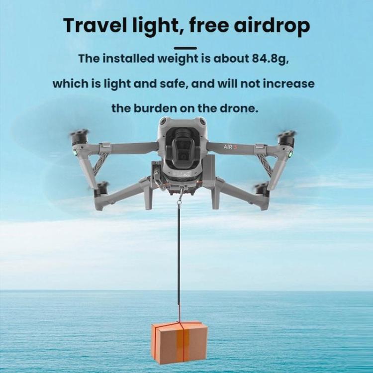For DJI AIR 3S/AIR 3 BRDRC Drone Airdrop Accessories(Dark Gray) - free shipping - PMC TechLife - Order now!