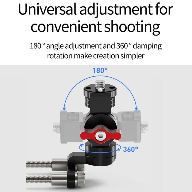 1/4 Front Rear Adjustment Bicycle Stem Camera Mount Cycling Front Light Bracket For Shooting - free shipping - PMC TechLife - Order now!