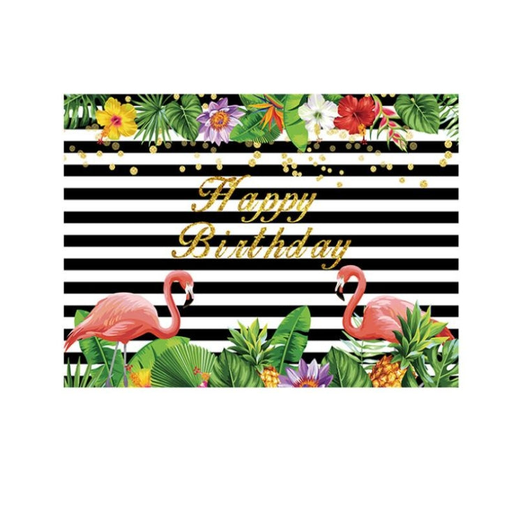 2.1m x 1.5m Flamingo Children Birthday Party Cartoon Photography Background Cloth - Birthday Party by PMC Jewellery | Online Shopping South Africa | PMC Jewellery
