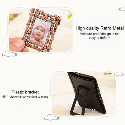 2 PCS Creative Metal Vintage Photo Frame(Square Keychain) - Photo Albums & Photo Frames by PMC Jewellery | Online Shopping South Africa | PMC Jewellery
