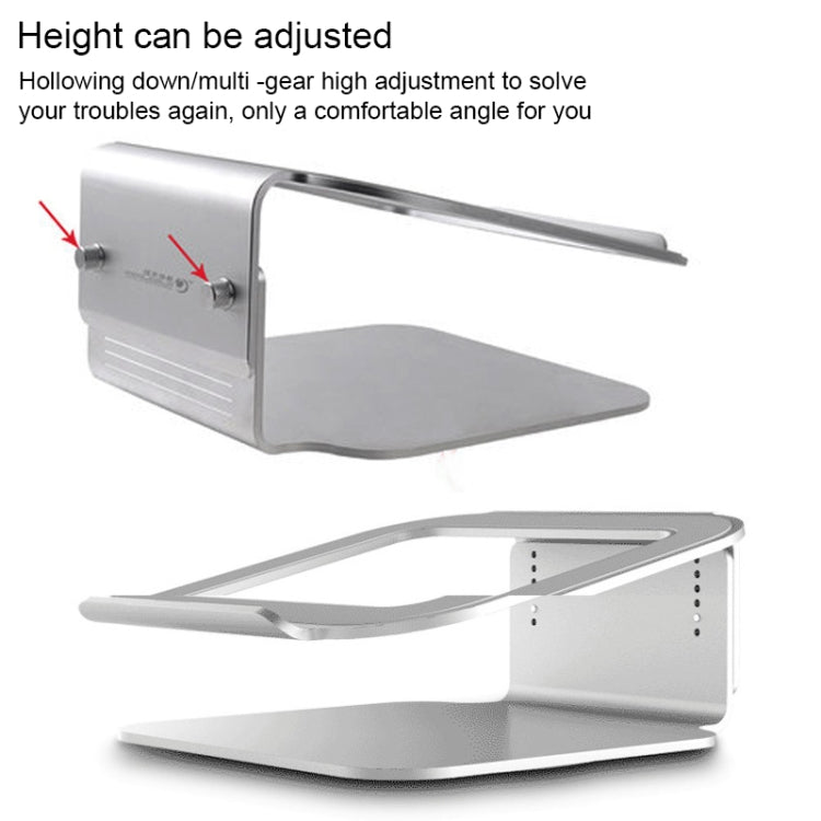 Height Adjustable Aluminum Alloy Laptop Cooling Stand 360 Rotation Ergonomic 10-17 inch Notebook Holder for MacBook Air Pro - Laptop Stand by COOLCOLD | Online Shopping South Africa | PMC Jewellery | Buy Now Pay Later Mobicred