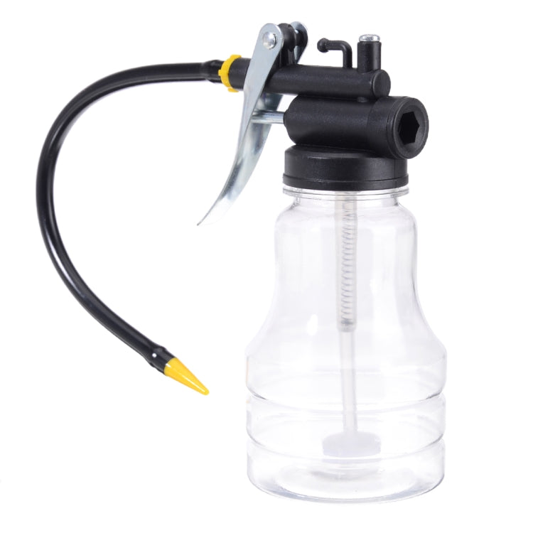 250cc Transparent High Pressure Pump Oiler Lubrication Oil Can Plastic Machine Oiler Grease 245mm Length flex Gun(Long mouth hose) - Hand Tool Sets by PMC Jewellery | Online Shopping South Africa | PMC Jewellery | Buy Now Pay Later Mobicred