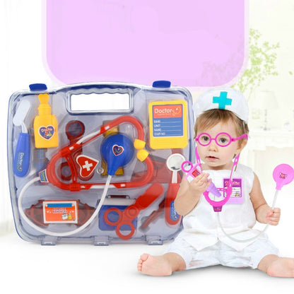 Simulation Stethoscope Set Portable Medicine Box Child Doctor Role Playing Toy(Purple) - Pretend Play Toys by PMC Jewellery | Online Shopping South Africa | PMC Jewellery