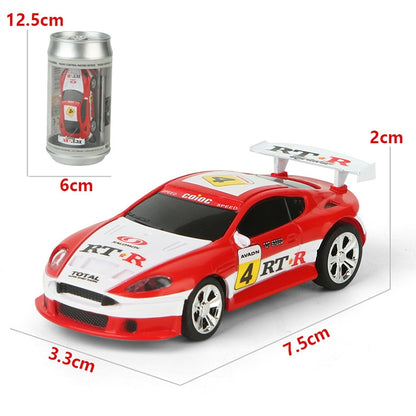 Coke Can Mini RC Car Radio Remote Control Micro Racing Car(Gold) - RC Cars by PMC Jewellery | Online Shopping South Africa | PMC Jewellery