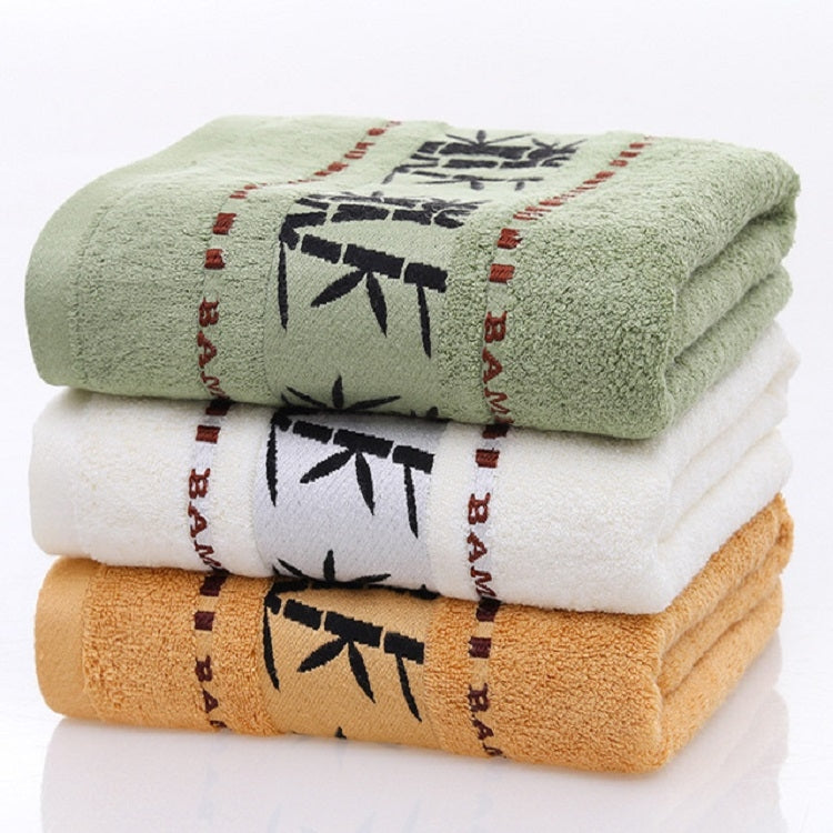 Bamboo Fiber Ink Bamboo Plain Thick Absorbent Soft Adult Bath Towel(Coffee Color) - Towel Sets by PMC Jewellery | Online Shopping South Africa | PMC Jewellery