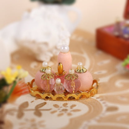 3 PCS Mini Doll House Dressing Table Decoration Cosmetic Set(Flesh Pink) - Pretend Play Toys by PMC Jewellery | Online Shopping South Africa | PMC Jewellery