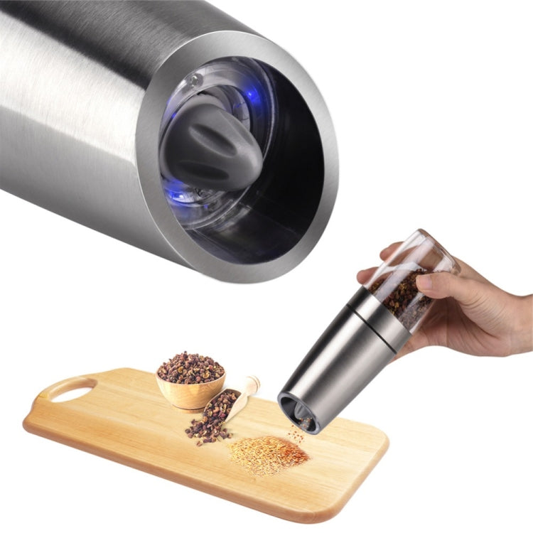 Automatic Electric Pepper Grinder Salt Mill with LED Light - Stirrer & Squeezer by PMC TechLife | Online Shopping South Africa | PMC TechLife | Buy Now Pay Later Mobicred