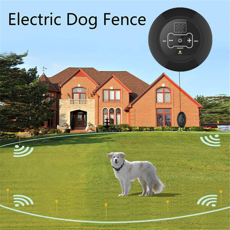 Electronic Fence Wireless Pet Training Device Bark Stop, Plug Type:AU  Plug(With 1 Collar) - Training Aids by PMC Jewellery | Online Shopping South Africa | PMC Jewellery