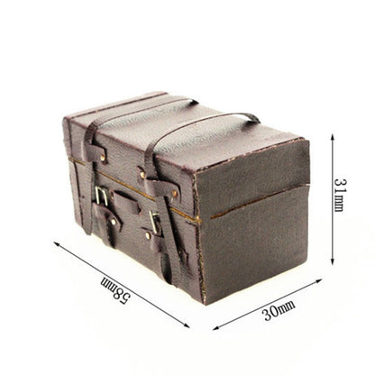 1/12 Miniature Dollhouse Carrying Vintage Suitcase Luggage Pretend Play Toys Accessory - Pretend Play Toys by PMC Jewellery | Online Shopping South Africa | PMC Jewellery