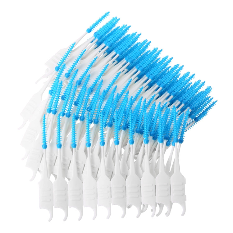 200pcs / Box Double Head Soft Silicone Spiral Floss Portable Dental Care Cleaning Tool - Dental Tools by PMC TechLife | Online Shopping South Africa | PMC TechLife | Buy Now Pay Later Mobicred