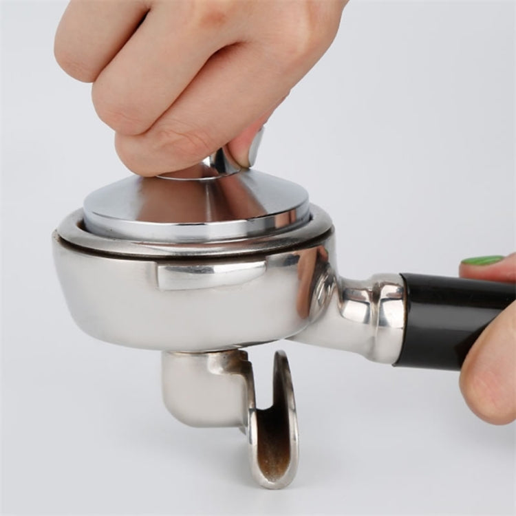 Stainless Steel Solid Wood Handle Integrated Coffee Powder, Specification:57.5mm, Color:Red Sandalwood Handle - free shipping - PMC TechLife - Order now!