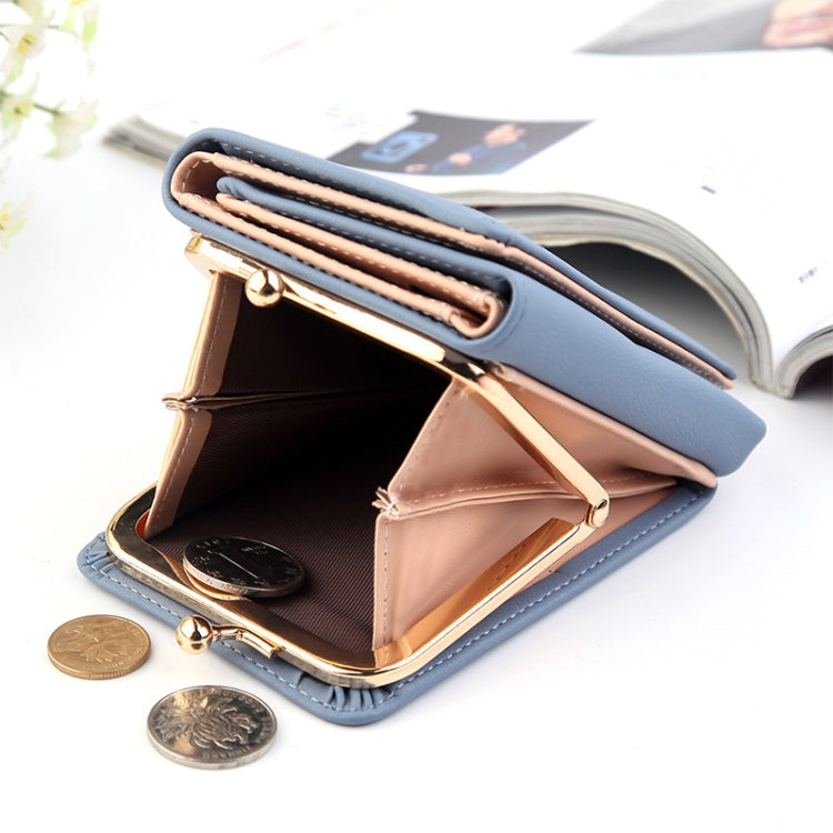 Short Wllet Lady Small Wallet Multi-Card Three Fold(Black) - Wallets by PMC TechLife | Online Shopping South Africa | PMC TechLife | Buy Now Pay Later Mobicred
