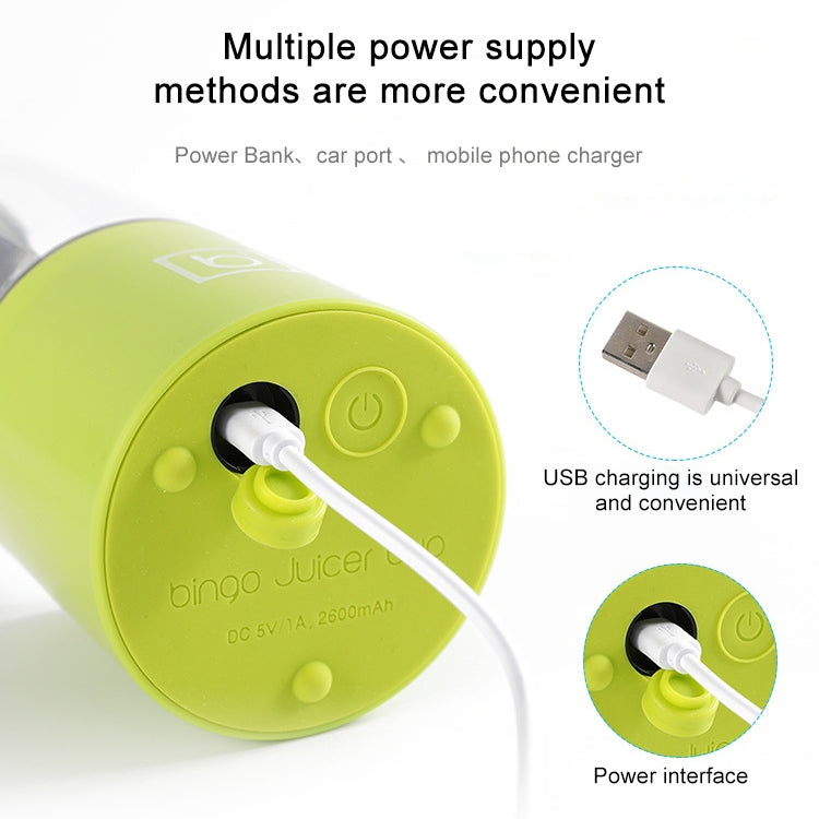 Mini Portable Electric Juicer Cup USB Rechargeable Juicer Fruit Juice Extractor(Blue) - free shipping - PMC TechLife - Order now!