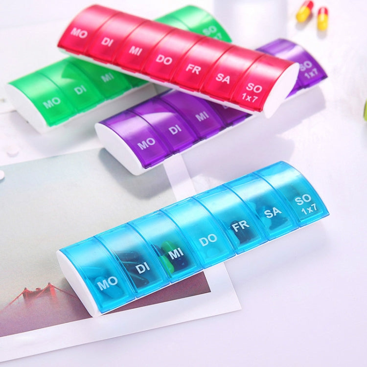 Portable Seven-part Mini Storage Pill Box(Purple) - free shipping - PMC TechLife - Order now!