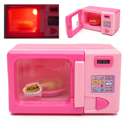 Children Mini Cute Microwave Oven Pretend Role Play Toy Educational for Kids Kitchen Toys(Pink) - Pretend Play Toys by PMC Jewellery | Online Shopping South Africa | PMC Jewellery