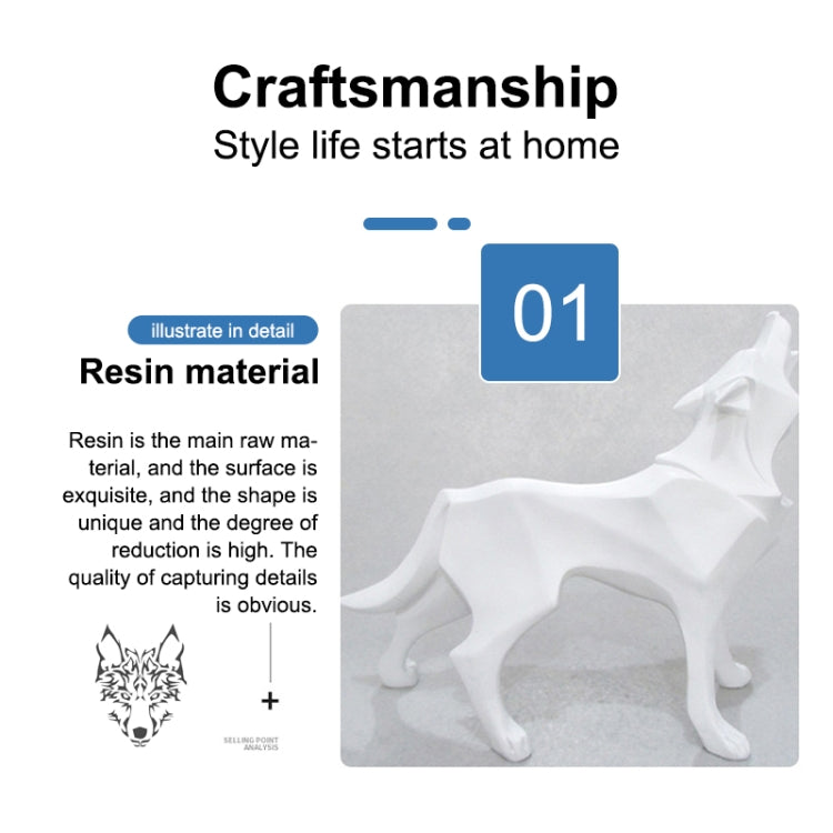 Nordic Animal Resin Handicraft Ornament(White) - Desktop Ornaments by PMC Jewellery | Online Shopping South Africa | PMC Jewellery