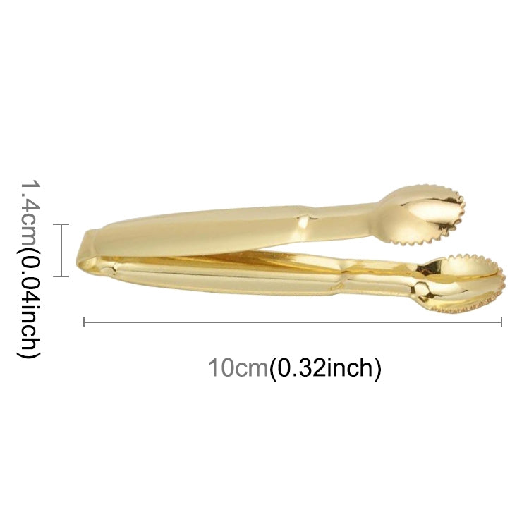 Stainless Steel Coffee Sugar Clip Kitchen Bar Clip(Gold) - Food Clips & Clips by PMC Jewellery | Online Shopping South Africa | PMC Jewellery