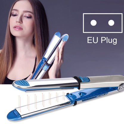 Titanium Hair Straightener Flat Iron(EU) - Hair Curler by PMC Jewellery | Online Shopping South Africa | PMC Jewellery