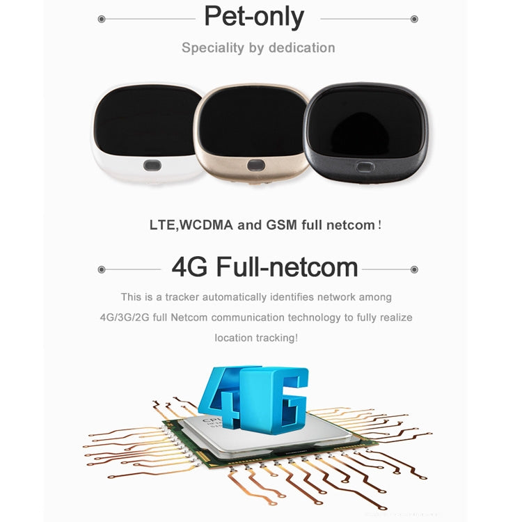 RF-V43 A Style IP67 Waterproof GPS + LBS + WiFi Pet Locator Pet Collar Tracking Device For Asia/Europe/Africa/Australia(Black) - Pet Tracker by PMC Jewellery | Online Shopping South Africa | PMC Jewellery