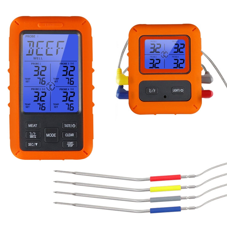 TS-TP40-A Kitchen Food Wireless Four Probe Thermometer, Probe is Waterproof - Cooking Thermometers by PMC Jewellery | Online Shopping South Africa | PMC Jewellery