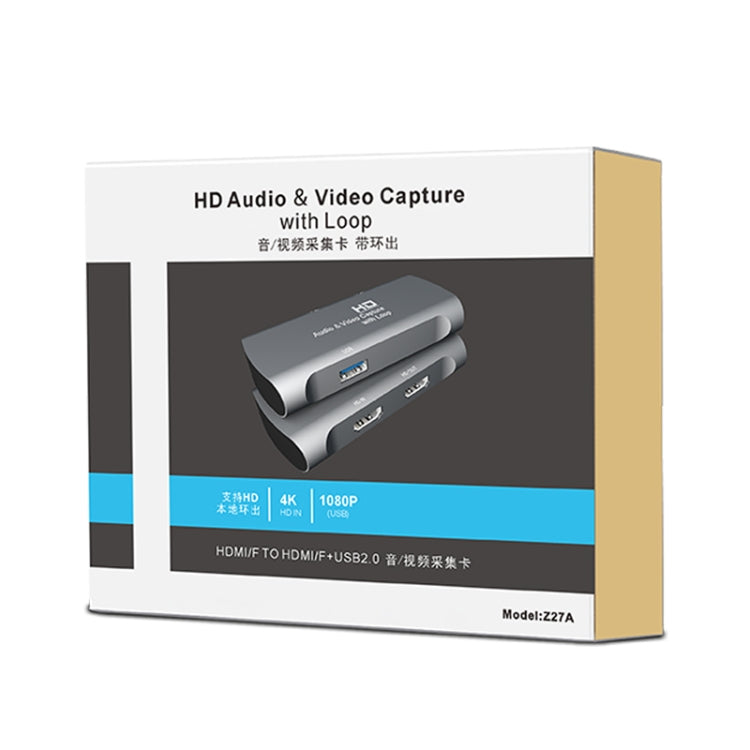 Z27A HDMI Female to HDMI Female USB Video Audio Capture Box - Video Capture Solutions by PMC Jewellery | Online Shopping South Africa | PMC Jewellery | Buy Now Pay Later Mobicred