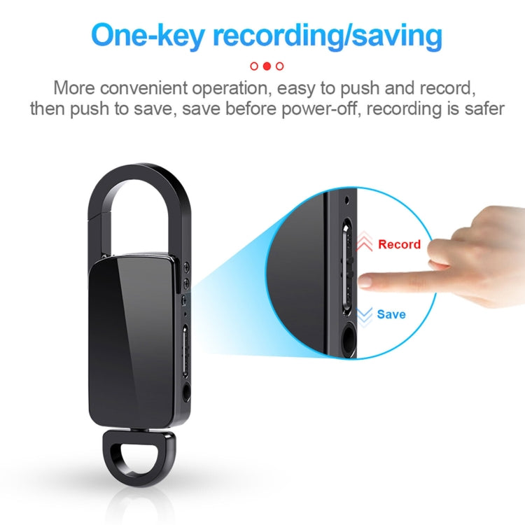 S20 16GB Keychain HD Noise Reduction Portable Recording Pen - U-Disk Recorder by PMC TechLife | Online Shopping South Africa | PMC TechLife | Buy Now Pay Later Mobicred