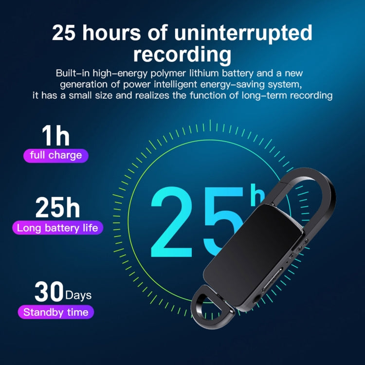 S20 16GB Keychain HD Noise Reduction Portable Recording Pen - U-Disk Recorder by PMC TechLife | Online Shopping South Africa | PMC TechLife | Buy Now Pay Later Mobicred