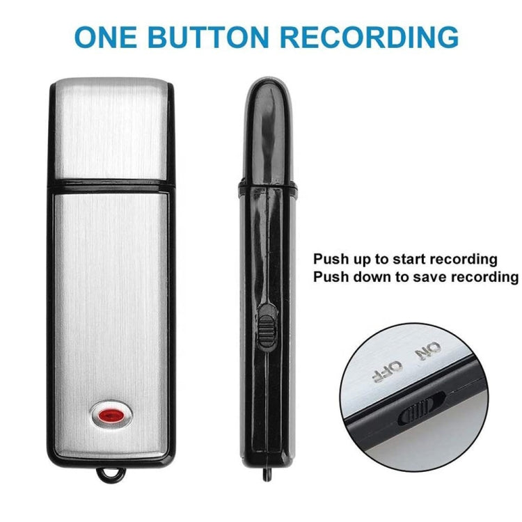 SK858 8GB Rechargeable Portable U-Disk Meeting Voice Recorder (Black) - U-Disk Recorder by PMC TechLife | Online Shopping South Africa | PMC TechLife | Buy Now Pay Later Mobicred