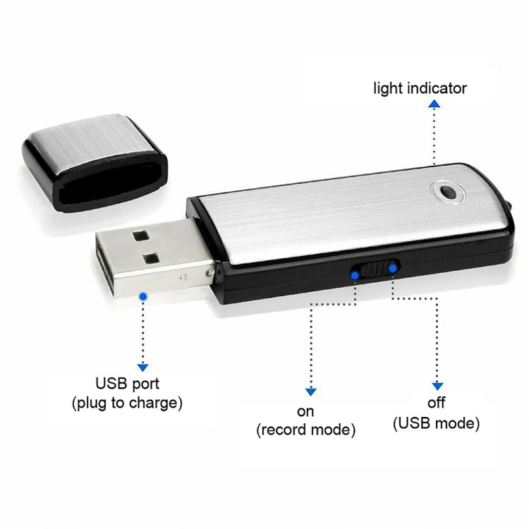 SK858 16GB Rechargeable Portable U-Disk Meeting Voice Recorder (Black) - U-Disk Recorder by PMC TechLife | Online Shopping South Africa | PMC TechLife | Buy Now Pay Later Mobicred