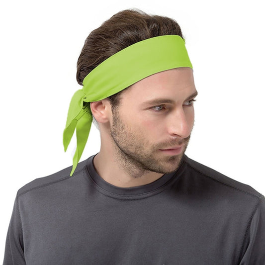 Unisex Sweat Wicking Stretchy Exercise Yoga Gym Bandana Headband Sweatband Head Tie Scarf Wrap, Size: 1.2*0.06m (Light Green) - Sweatband by PMC Jewellery | Online Shopping South Africa | PMC Jewellery | Buy Now Pay Later Mobicred