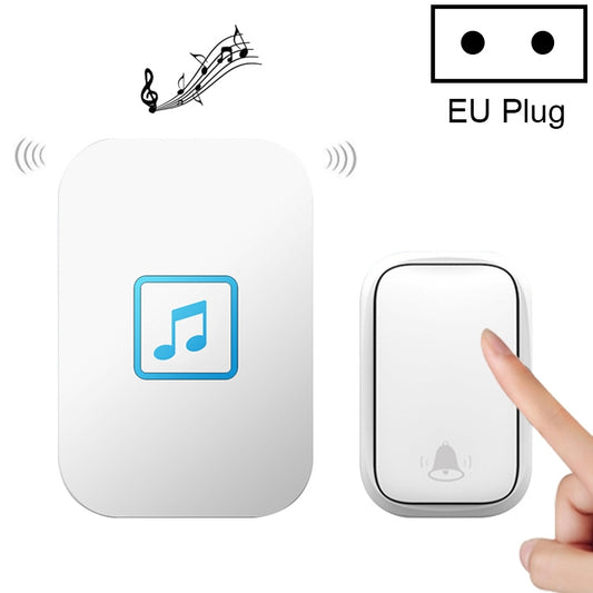 CACAZI FA86 Self-Powered Smart Home Wireless Doorbell, EU Plug(White) - Wireless Doorbell by CACAZI | Online Shopping South Africa | PMC Jewellery