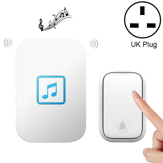 CACAZI FA86 Self-Powered Smart Home Wireless Doorbell, UK Plug(White) - Wireless Doorbell by CACAZI | Online Shopping South Africa | PMC Jewellery