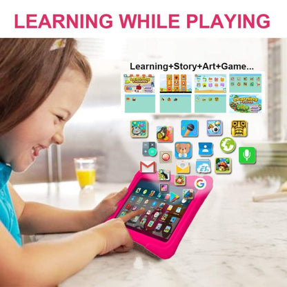 Pritom K7 Kids Education Tablet PC, 7.0 inch, 1GB+32GB, Android 10 Allwinner A50 Quad Core CPU, Support 2.4G WiFi / Bluetooth / Dual Camera, Global Version with Google Play(Pink) -  by PRITOM | Online Shopping South Africa | PMC Jewellery | Buy Now Pay Later Mobicred