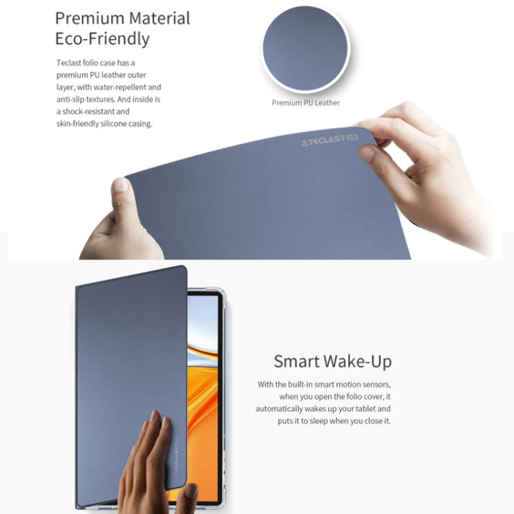 Teclast Anti-slip Texture Smart Tablet Leather Folio Case for Teclast T70 - Teclast by TECLAST | Online Shopping South Africa | PMC TechLife | Buy Now Pay Later Mobicred