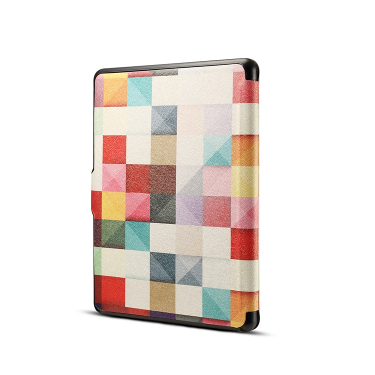 Colors Magic Cube Print Horizontal Flip PU Leather Protective Case for Amazon Kindle Paperwhite 1 & 2 & 3 with Sleep / Wake-up - Amazon by PMC TechLife | Online Shopping South Africa | PMC TechLife