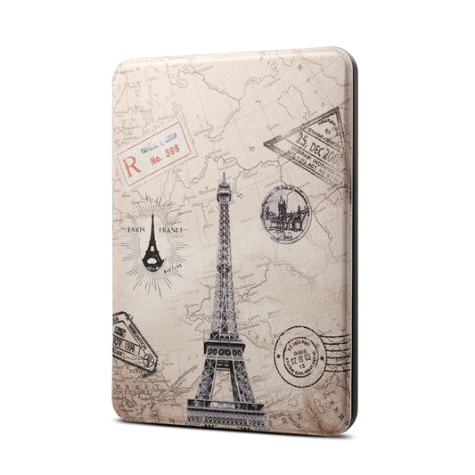 Eiffel Tower Pattern Horizontal Flip PU + TPU Leather Protective Case for Amazon Kindle Paperwhite 4 (2018), with Sleep & Wake-up Function - Amazon by PMC Jewellery | Online Shopping South Africa | PMC Jewellery