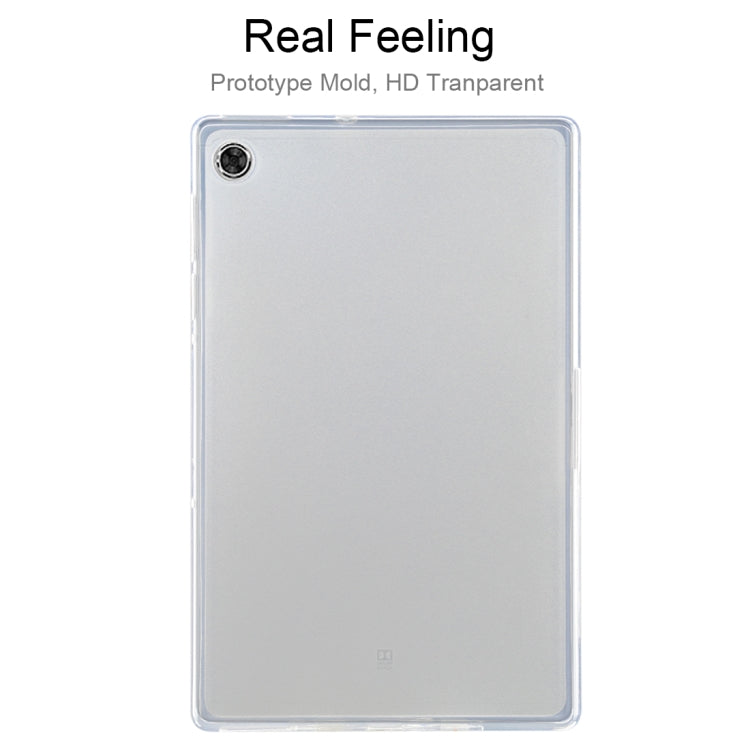 For Lenovo Tab M10 Plus 0.75mm Ultrathin Outside Glossy Inside Frosted TPU Soft Protective Case(Transparent) - Lenovo by PMC Jewellery | Online Shopping South Africa | PMC Jewellery