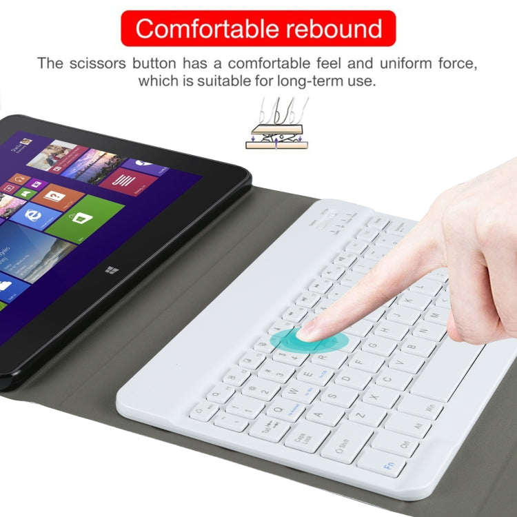 AM12 2 in 1 Removable Bluetooth Keyboard + Protective Leather Tablet Case with Holder for Lenovo Tab P11 (Tab-J606F)(Gold) - Lenovo Keyboard by PMC TechLife | Online Shopping South Africa | PMC TechLife