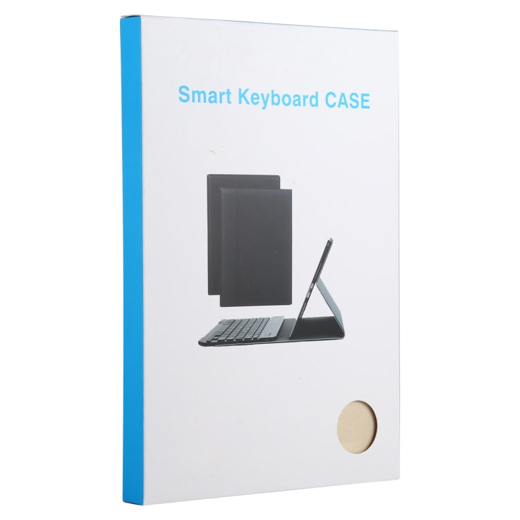 AM12 2 in 1 Removable Bluetooth Keyboard + Protective Leather Tablet Case with Holder for Lenovo Tab P11 (Tab-J606F)(Gold) - Lenovo Keyboard by PMC TechLife | Online Shopping South Africa | PMC TechLife