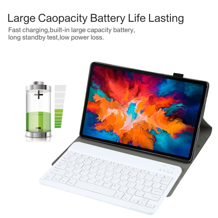 AM13 2 in 1 Removable Bluetooth Keyboard + Protective Leather Tablet Case with Holder for Lenovo Tab P11 Pro (TB-XJ706F)(Gold) - Lenovo Keyboard by PMC TechLife | Online Shopping South Africa | PMC TechLife