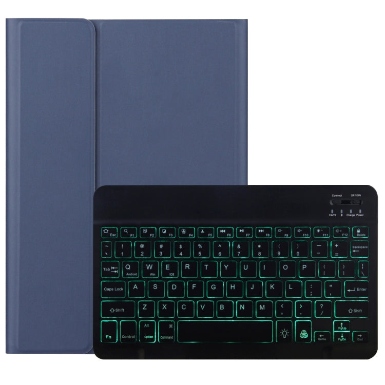 DY-M10ReL-S 2 in 1 Removable Bluetooth Keyboard + Protective Leather Tablet Case with Backlight & Holder for Lenovo Tab M10 FHD REL(Blue) - Lenovo Keyboard by PMC Jewellery | Online Shopping South Africa | PMC Jewellery