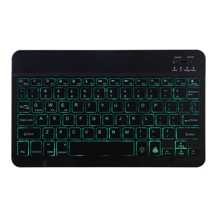 DY-E10 2 in 1 Removable Bluetooth Keyboard + Protective Leather Tablet Case with Backlight & Holder for Lenovo Tab E10(Black) - Lenovo Keyboard by PMC TechLife | Online Shopping South Africa | PMC TechLife
