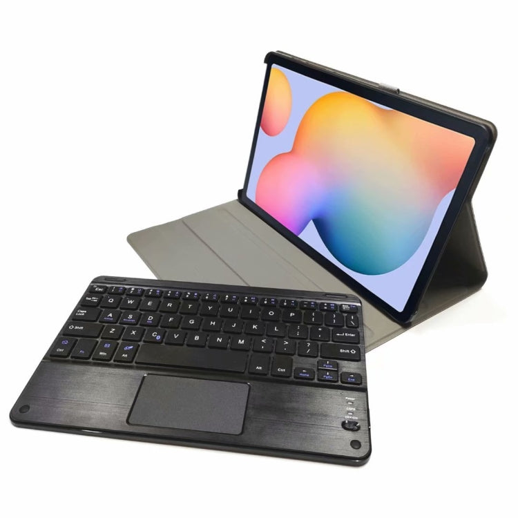 DY-E10 2 in 1 Removable Bluetooth Keyboard + Protective Leather Tablet Case with Touchpad & Holder for Lenovo Tab E10(Black) - Lenovo Keyboard by PMC Jewellery | Online Shopping South Africa | PMC Jewellery