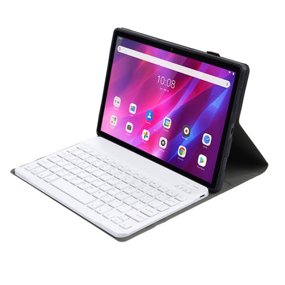 AK10 2 in 1 Detachable Bluetooth Keyboard + Lambskin Texture TPU Protective Leather Tablet Case with Holder for Lenovo Qitian K10 TB-X6C6X(Gold) - Lenovo Keyboard by PMC Jewellery | Online Shopping South Africa | PMC Jewellery | Buy Now Pay Later Mobicred