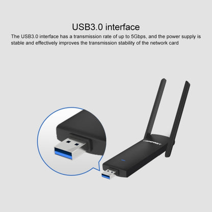 COMFAST CF-926AC V2 1200Mbps Dual-band Wifi USB Network Adapter Transmitter Receiver - USB Network Adapter by COMFAST | Online Shopping South Africa | PMC Jewellery | Buy Now Pay Later Mobicred