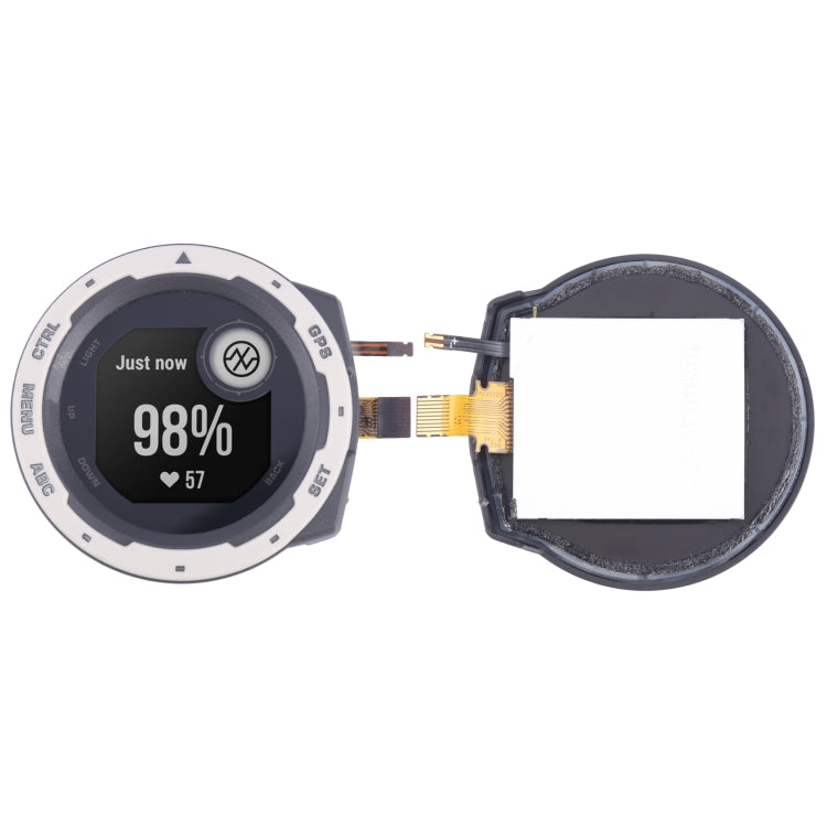 For Garmin Instinct 2 Original LCD Screen with Digitizer Full Assembly(White) - For Garmin by PMC Jewellery | Online Shopping South Africa | PMC Jewellery