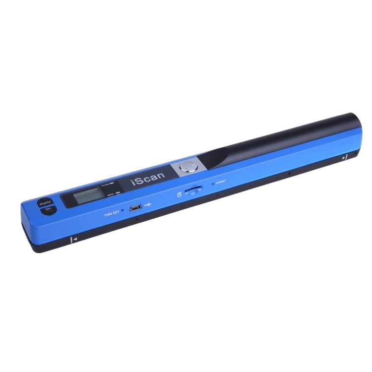 iScan01 Mobile Document Handheld Scanner with LED Display, A4 Contact Image Sensor(Blue) - Portable Scanner by PMC TechLife | Online Shopping South Africa | PMC TechLife | Buy Now Pay Later Mobicred