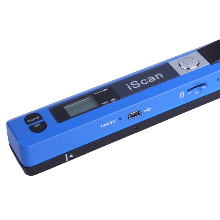 iScan01 Mobile Document Handheld Scanner with LED Display, A4 Contact Image Sensor(Blue) - Portable Scanner by PMC TechLife | Online Shopping South Africa | PMC TechLife | Buy Now Pay Later Mobicred
