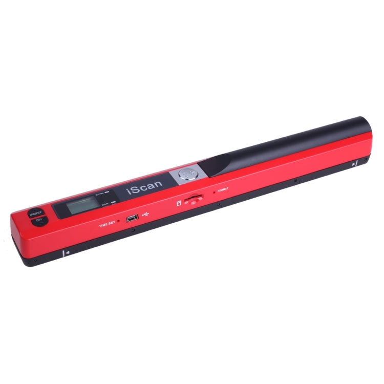 iScan01 Mobile Document Handheld Scanner with LED Display, A4 Contact Image Sensor(Red) - Portable Scanner by PMC TechLife | Online Shopping South Africa | PMC TechLife | Buy Now Pay Later Mobicred